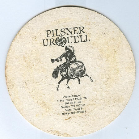 Pilsner Urquell alátét B oldal